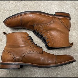 Brown leather Gordon Rush mens size 9. With Box.